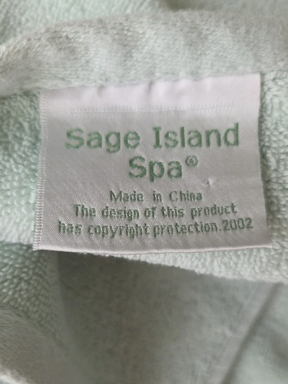 Sage Island Spa Palm Tree Embroidered Towel Set - Seafoam